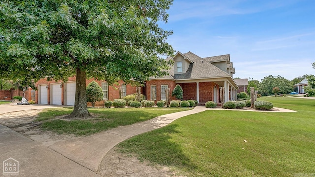 view of front of house with a front yard