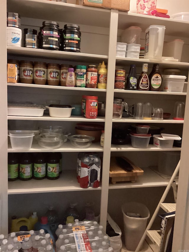 view of pantry