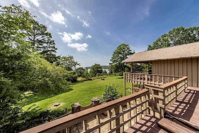 exterior space with a wooden deck