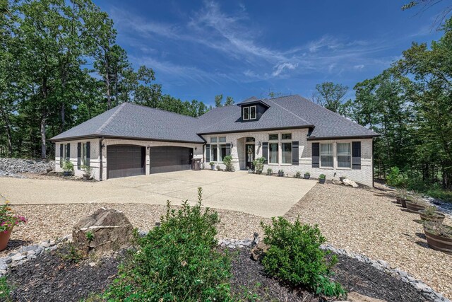 exterior space featuring a garage