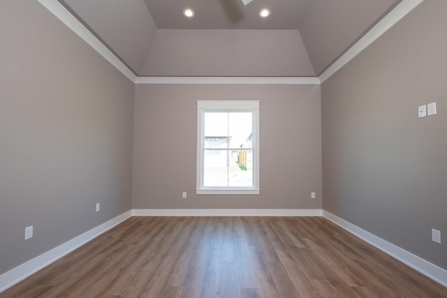 empty room featuring light wood-type flooring