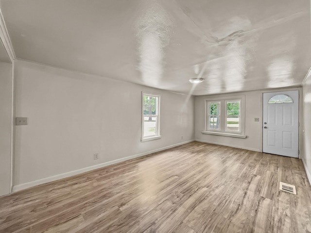 interior space featuring light hardwood / wood-style floors
