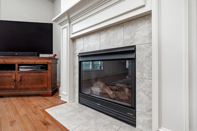 interior details featuring hardwood / wood-style floors