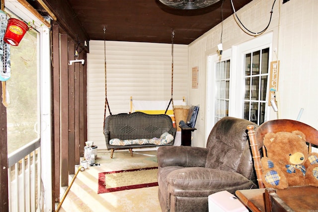 view of sunroom / solarium