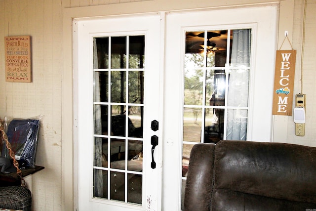 view of doorway to outside