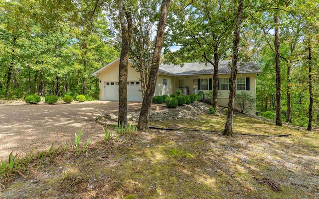 ranch-style house with a garage