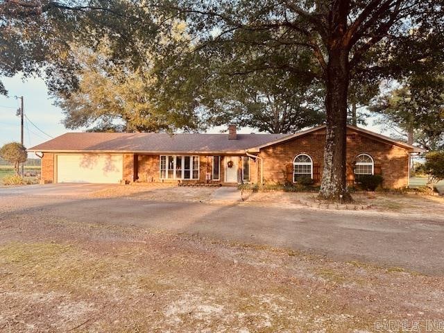 ranch-style house with a garage