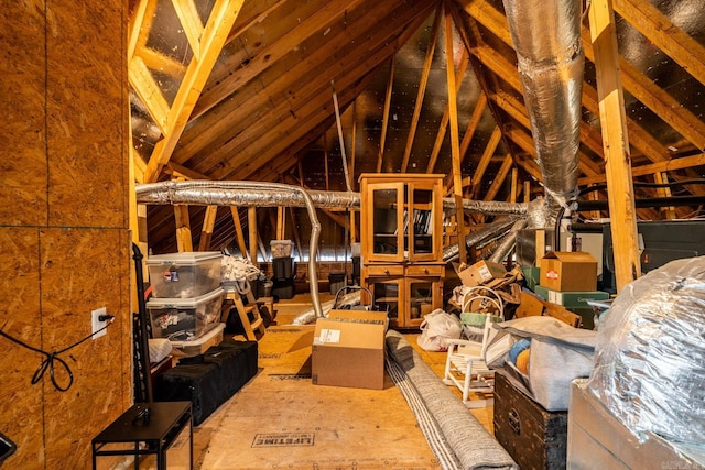 view of attic