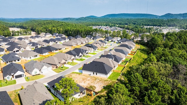 aerial view featuring a mountain view