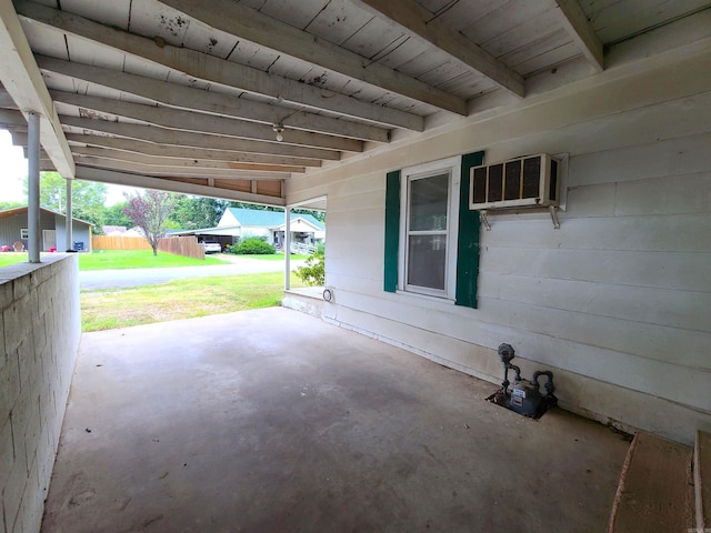 187 N Monroe St, Piggott, AR 72454 - view of patio / terrace featuring a wall mounted air conditioner