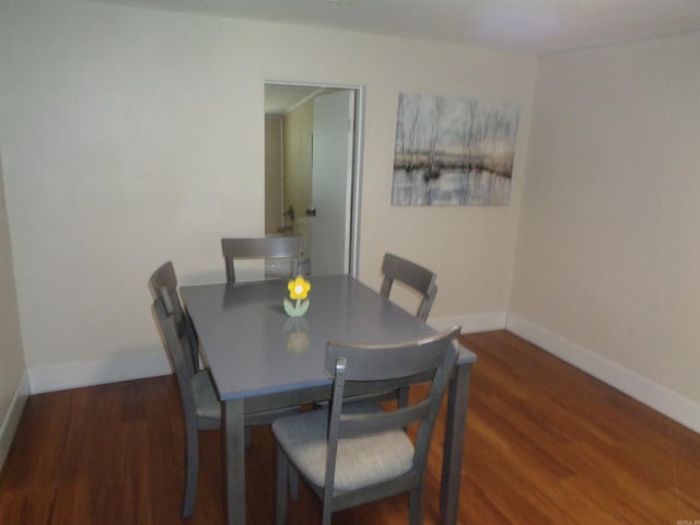 dining room featuring dark wood-type flooring