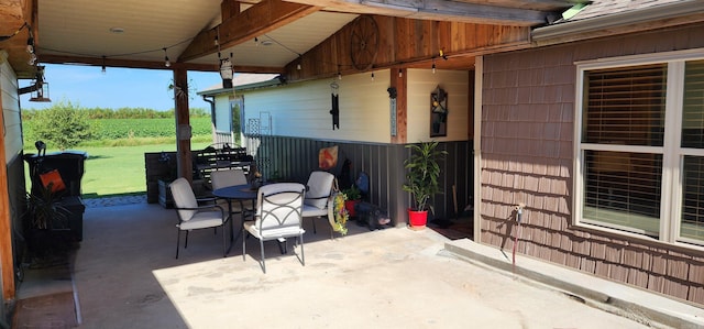 view of patio / terrace featuring outdoor dining area