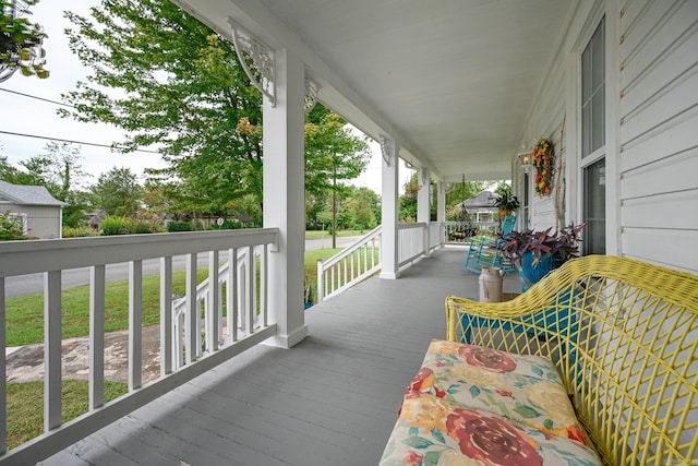 exterior space with a porch