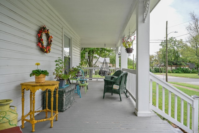 view of deck