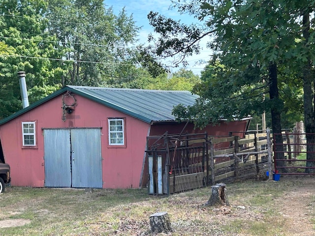 view of outdoor structure