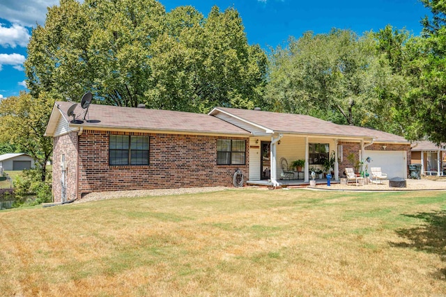 exterior space with a front yard