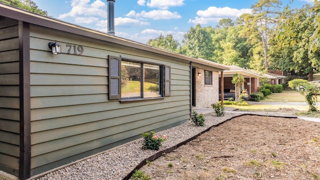 view of side of property