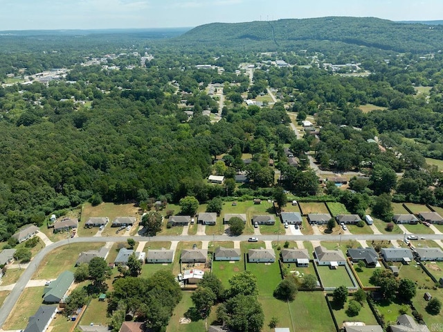 aerial view featuring a mountain view