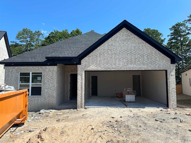 view of front of home featuring a garage