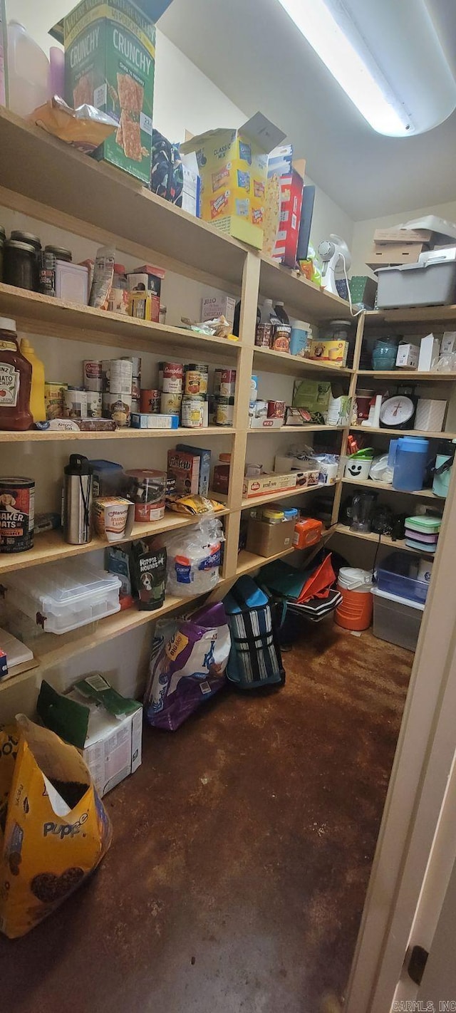 view of pantry