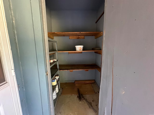 view of pantry