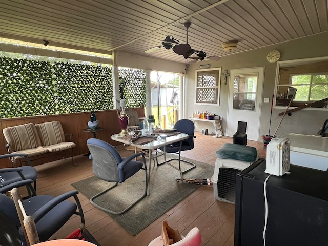 view of patio featuring a deck