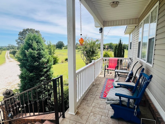 view of balcony