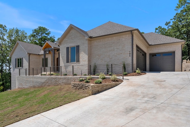 view of front of home featuring a garage