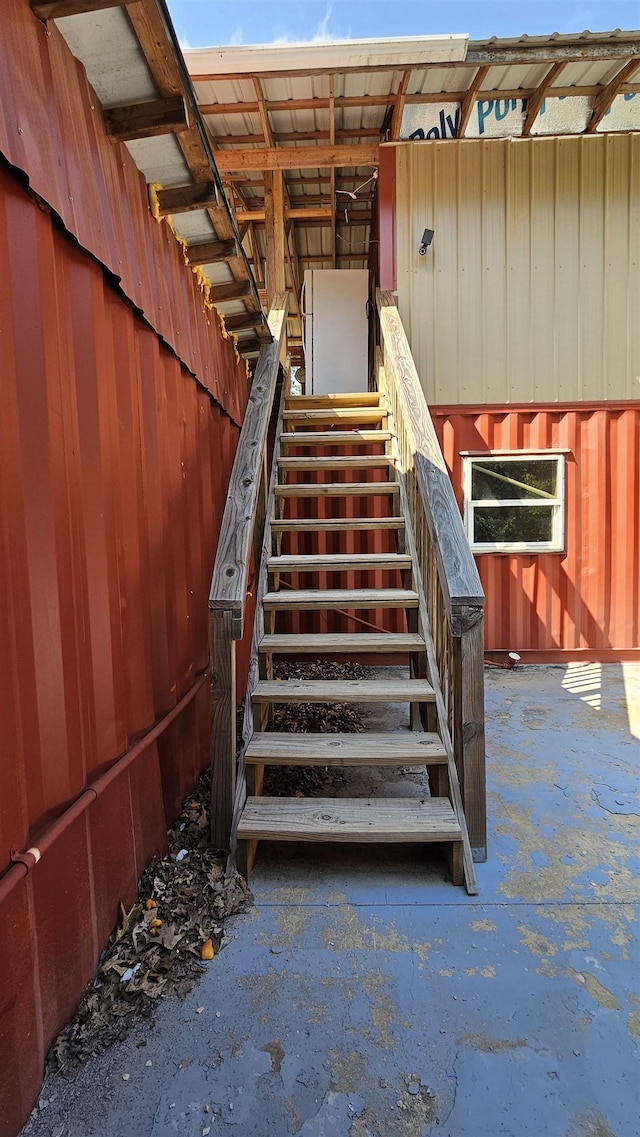 view of staircase