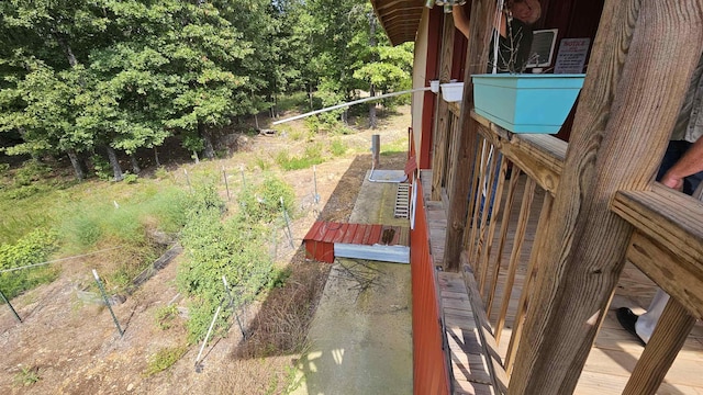 exterior details with a vegetable garden