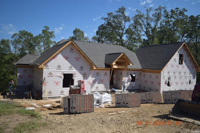 view of property under construction