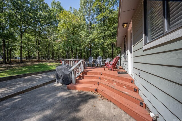 view of wooden terrace