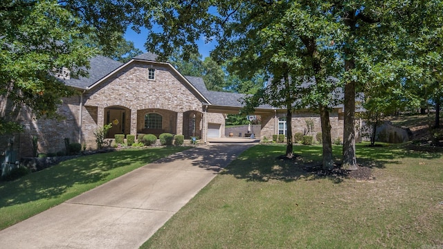 1312 Stone Creek Ln, Jonesboro, AR 72401 - view of front of property featuring a front yard and a garage