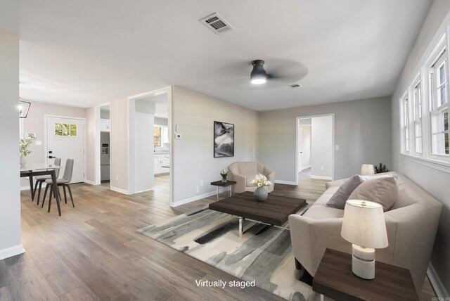 foyer entrance featuring dark hardwood / wood-style flooring