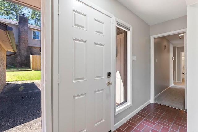 view of foyer entrance