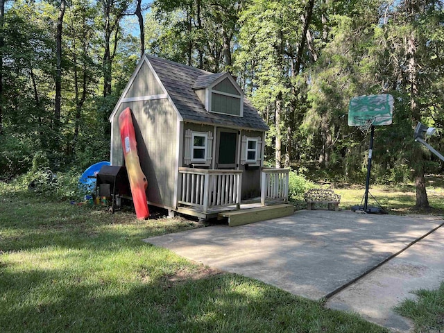 view of outbuilding with an outdoor structure