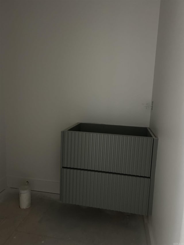 interior space with radiator heating unit