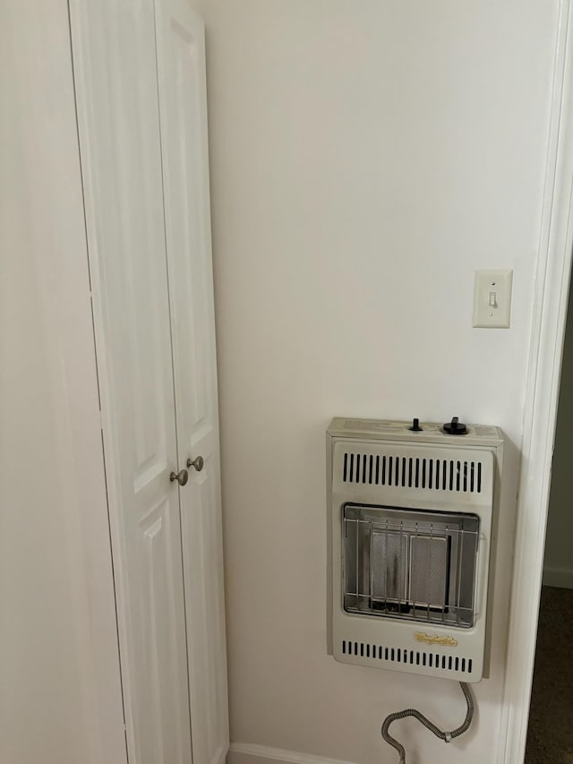 interior details with heating unit