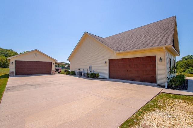 view of front of property with cooling unit