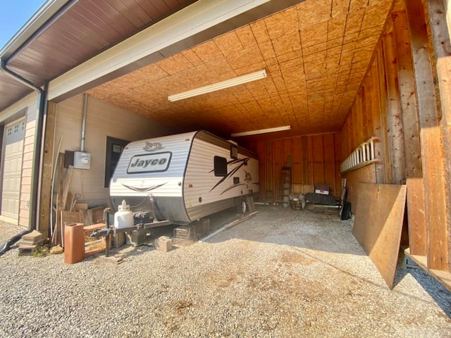 view of horse barn