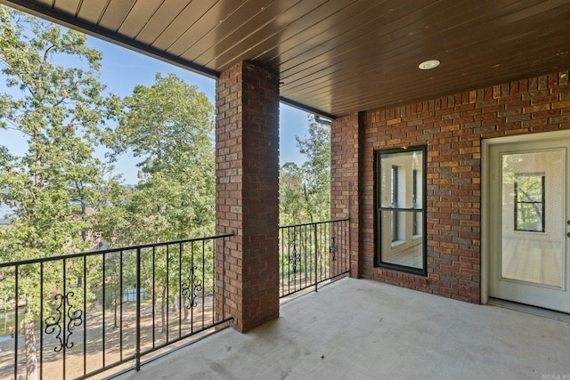 view of balcony