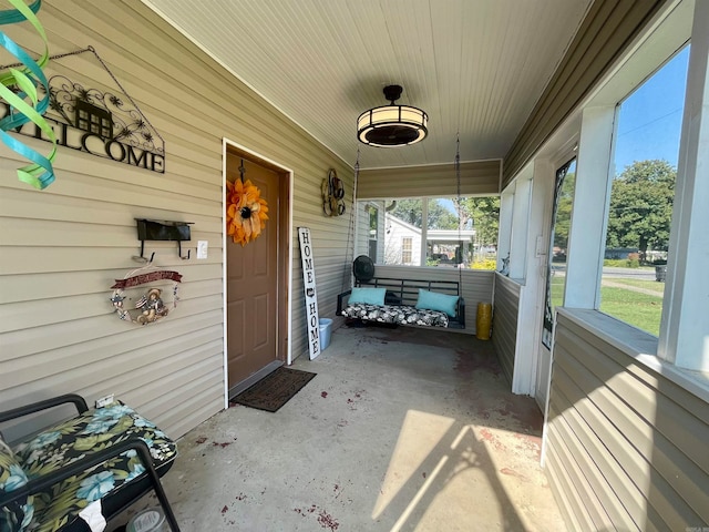 exterior space featuring a porch