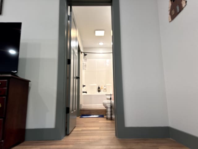 51 Yosemite Dr, Cherokee Village, AR 72529 - corridor with light wood-style floors
