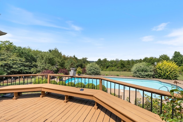 24 W Jericho Dr, Greenbrier, AR 72058 - wooden terrace with an outdoor pool