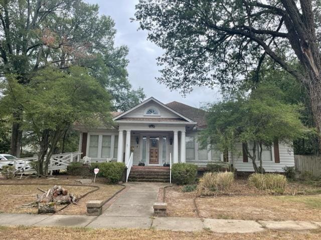 view of greek revival inspired property