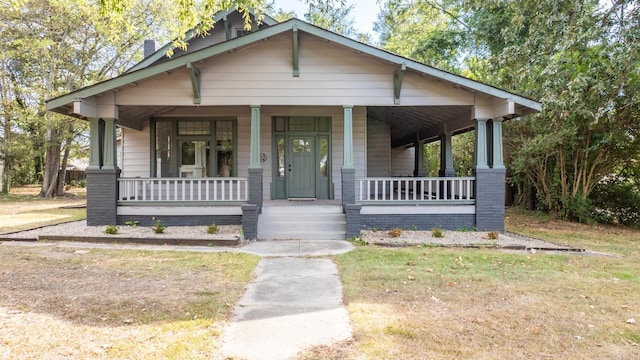 bungalow featuring a porch