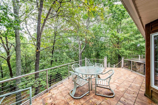 view of patio / terrace featuring a balcony