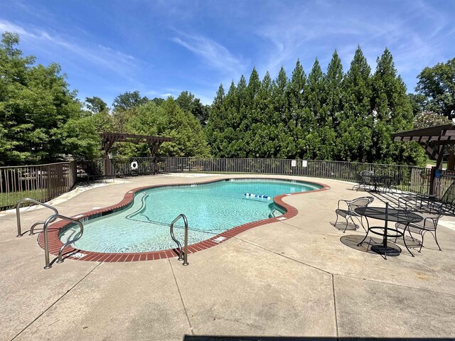 view of pool with a patio