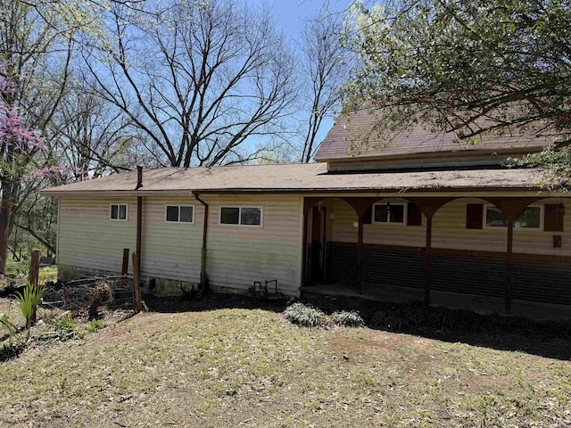 view of back of property