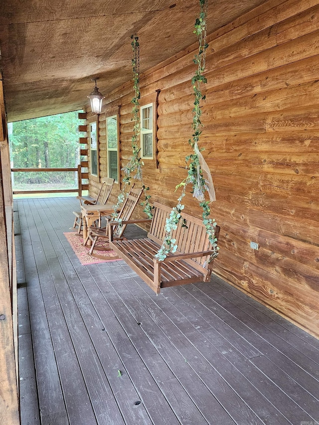 view of wooden terrace